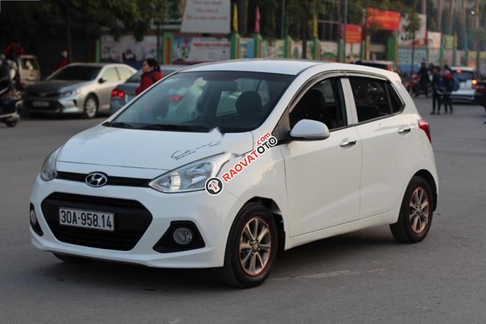 Bán xe Hyundai Grand i10 năm 2015, màu trắng, nhập khẩu chính chủ-6