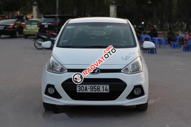 Bán ô tô Hyundai Grand i10 sản xuất 2015, màu trắng-2