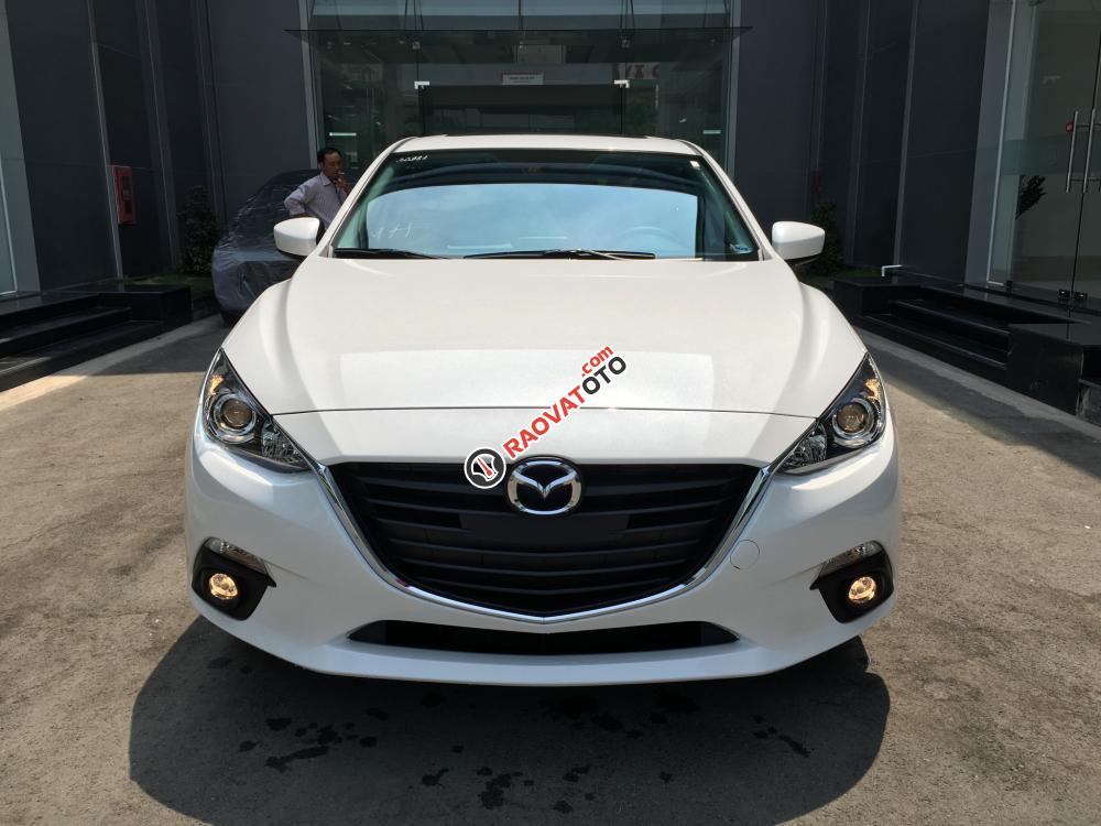 Bán Mazda 3 Hatchback 1.5 đời 2017, màu trắng, liên hệ 0974 312 857 để được tư vấn-0