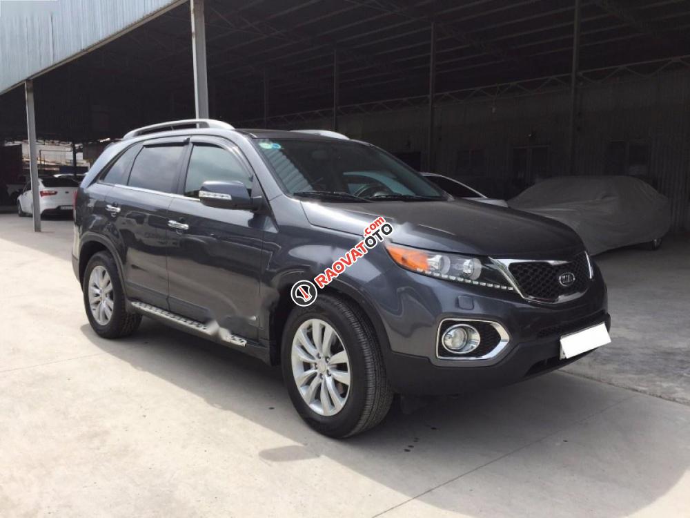 Bán ô tô Kia Sorento GAT 2.4L 4WD đời 2014, màu xám xe gia đình, 666tr-0