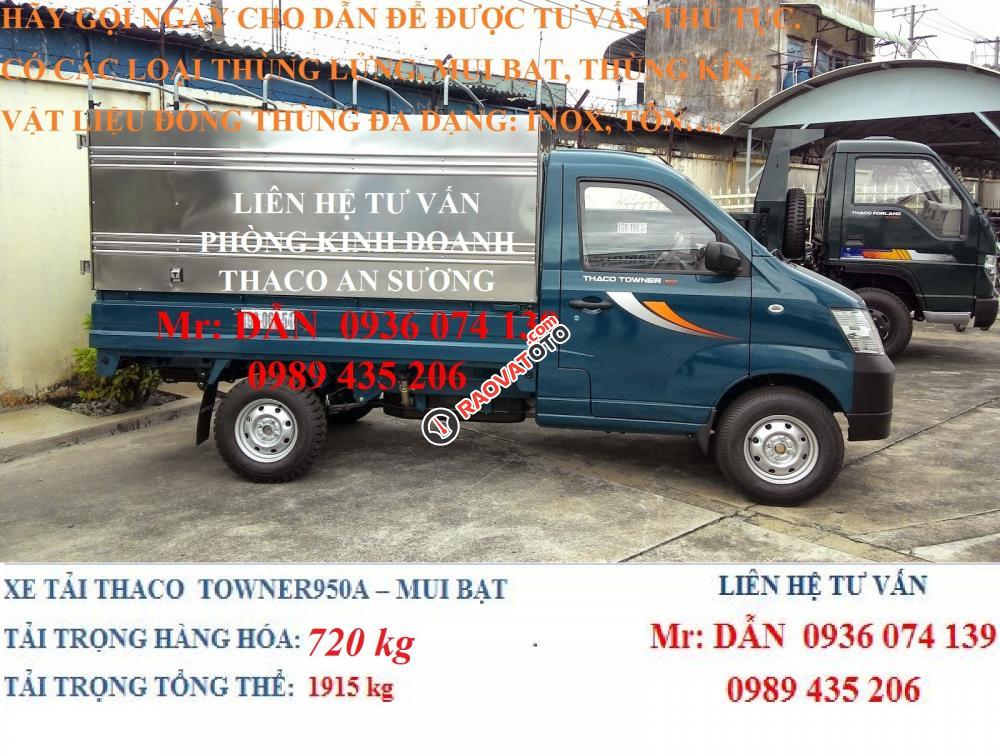 Cần bán xe Thaco Towner 990 - Tải 990kg đời 2017 - Hỗ trợ thủ tục trả góp từ A ->Z. LH 0936 074 139-6