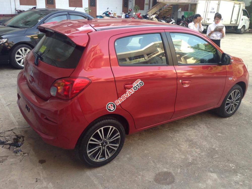 Bán Mitsubishi Mirage CVT 2018, màu đỏ, nhập Thái, khuyến mại tốt, trả góp, giao ngay, 435tr - LH 0911373343-1