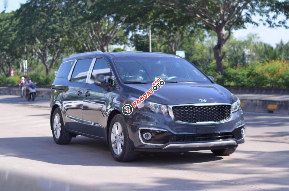 Bán Kia Sedona DATH đời 2017, màu xanh lam-6