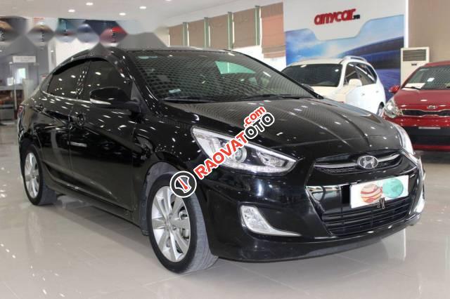 Bán Hyundai Accent đời 2016, màu đen, nhập khẩu nguyên chiếc số sàn, 495tr-1