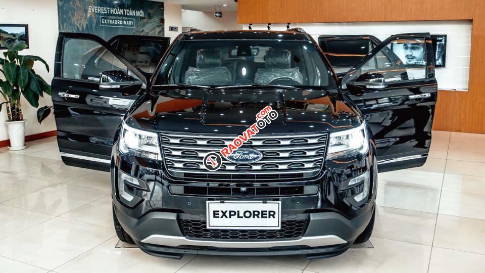 Bán Ford Explorer Limited 2017, màu đen, nhập khẩu nguyên chiếc-0