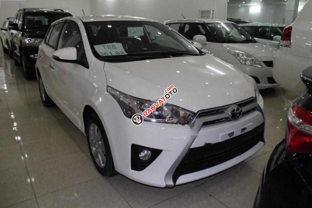 Bán xe Toyota Yaris 1.5G sản xuất 2017, màu trắng, nhập khẩu nguyên chiếc, 642tr-1