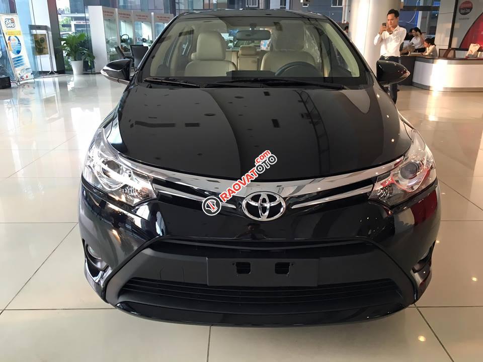 Bán Toyota Vios 1.5G (CVT) đời 2018, màu đen, hỗ trợ 80% giá trị xe, LH ngay 0911404101-2