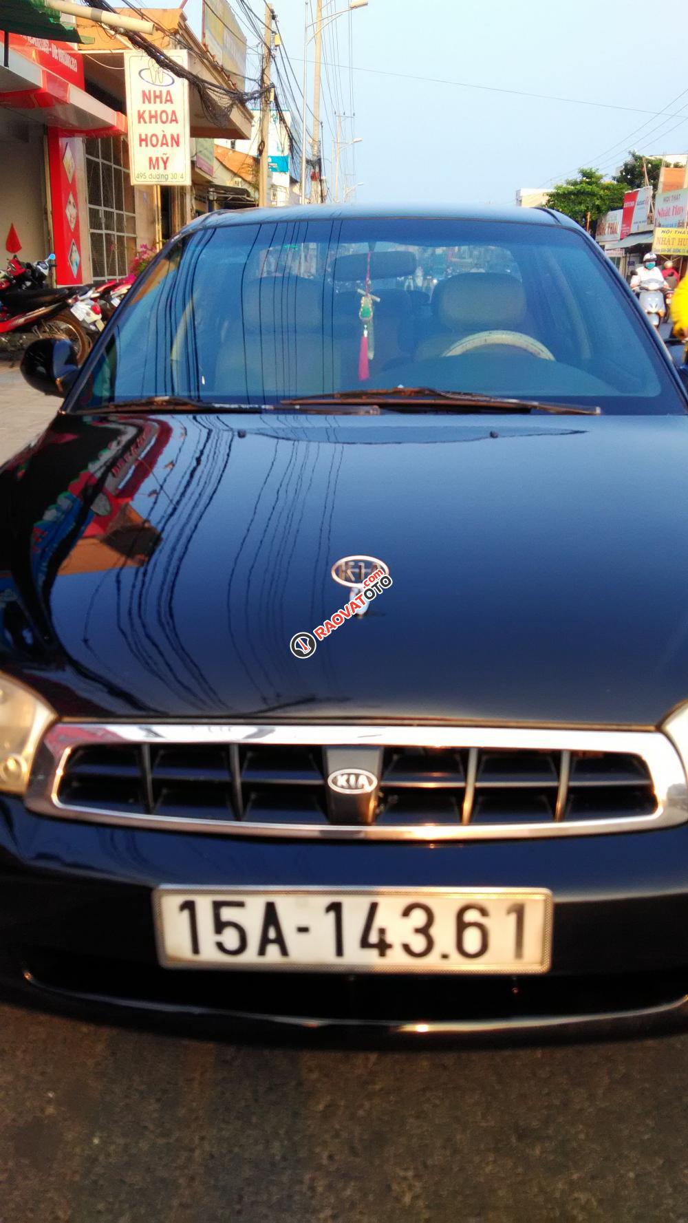 Bán Kia Spectra đời 2004, màu đen-4