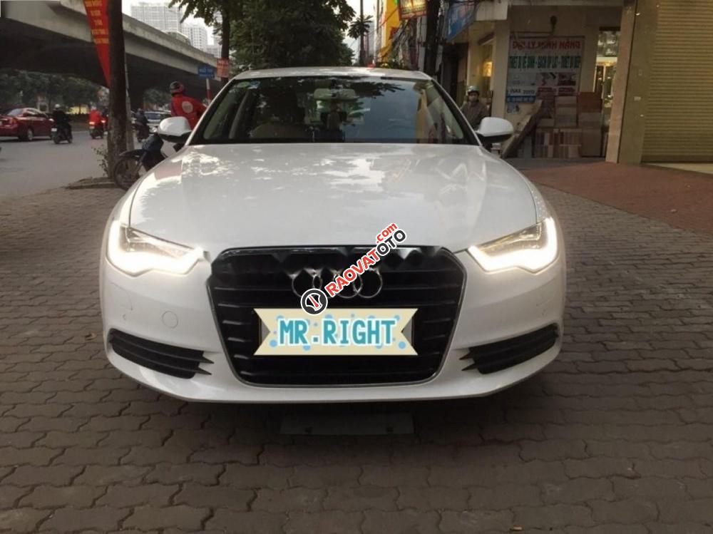 Bán ô tô Audi A6 2.0 TFSI 2014, màu trắng, nhập khẩu nguyên chiếc-0