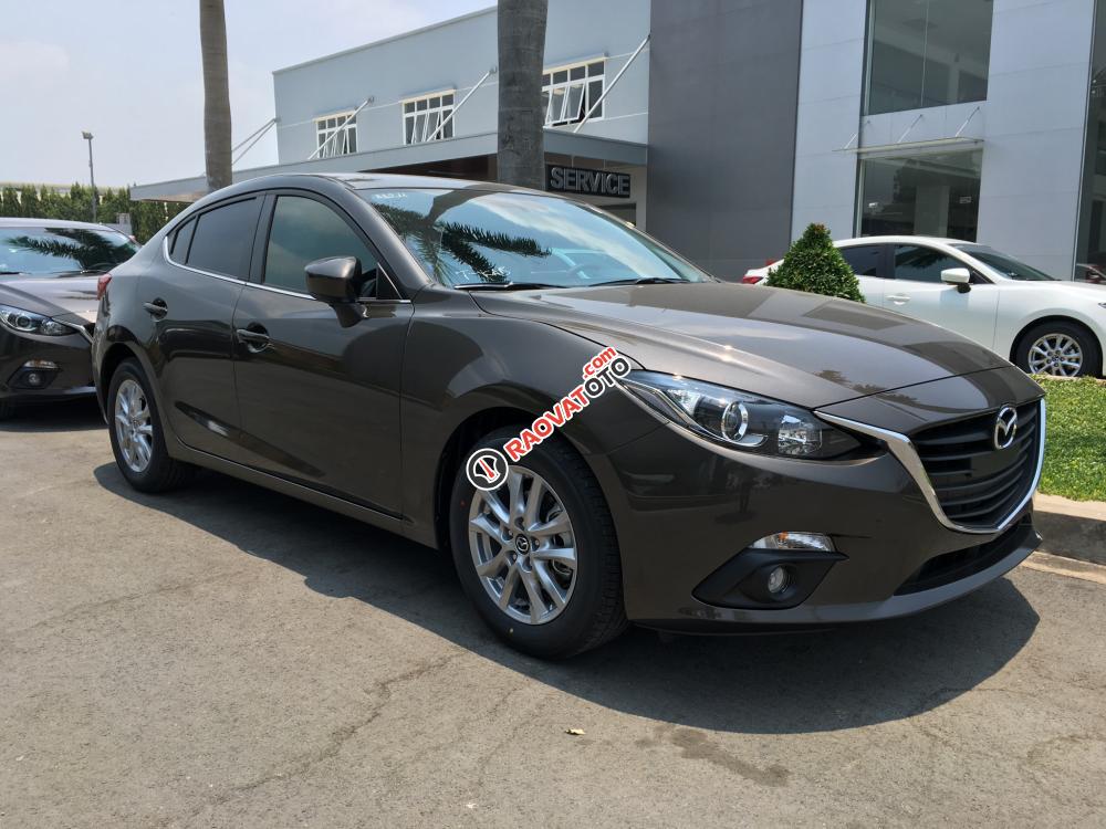 Bán xe Mazda 3 1.5L đời 2017, màu nâu, 649 triệu-0