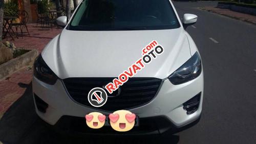 Cần bán Mazda CX 5 2.0 AT sản xuất 2016, màu trắng như mới, 820tr-0