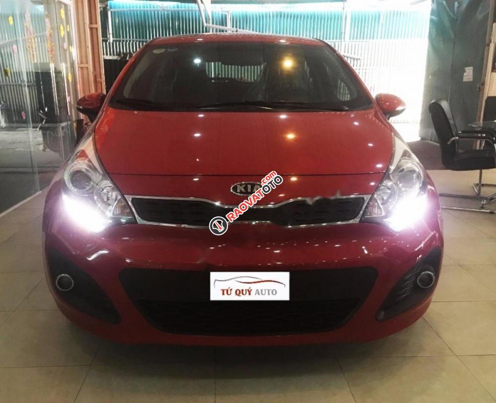 Bán ô tô Kia Rio 1.4AT đời 2012, màu đỏ, nhập khẩu Hàn Quốc số tự động, 450tr-1