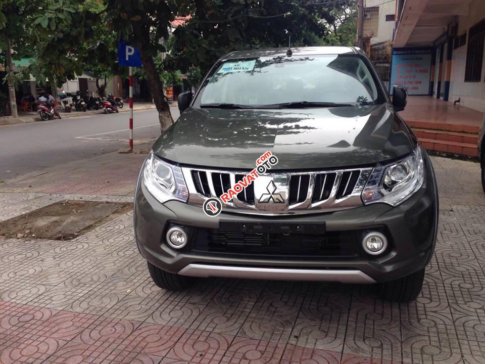 Bán Mitsubishi Triton GLS 2018, màu xanh rêu, nhập Thái nguyên chiếc, có trả góp, giao ngay, giá từ 561tr - 0935588699-1