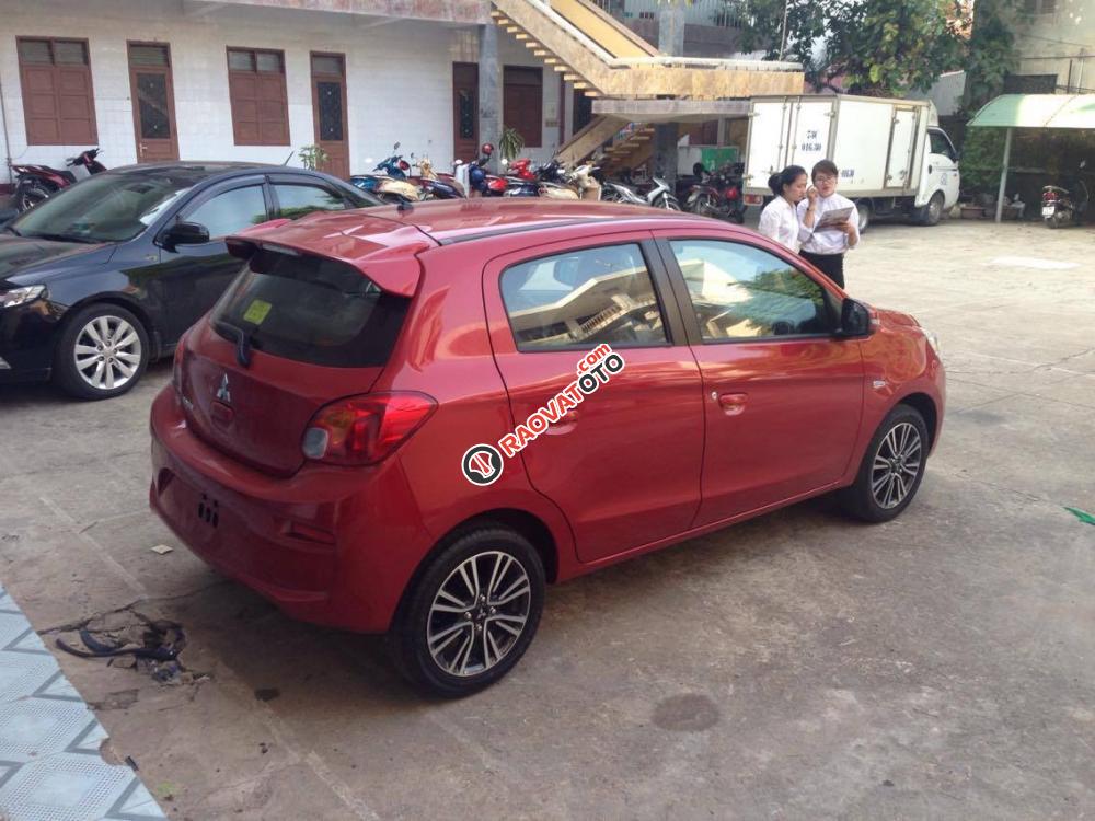 Bán Mitsubishi Mirage CVT 2018, màu đỏ, nhập Thái, khuyến mại tốt, trả góp, giao ngay, 435tr - LH 0911373343-3