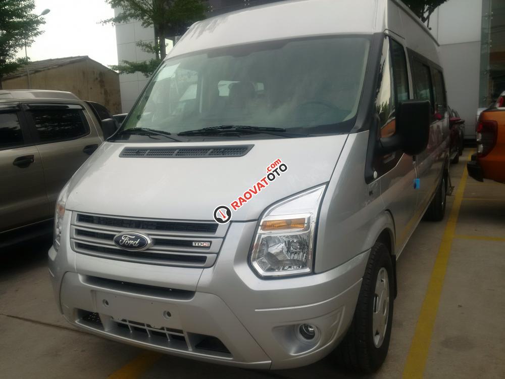 [Trả 185 triệu] Lăn bánh Ford Transit 2017 mới 100%, tặng BH kinh doanh+ hộp đen-0