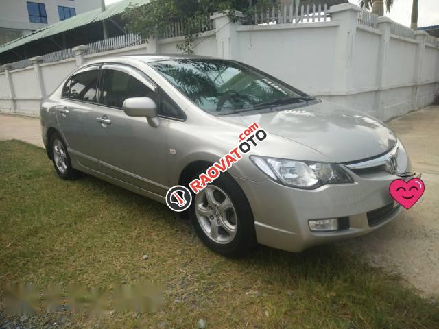 Bán xe Honda Civic 1.8AT đời 2008, màu bạc chính chủ, 330 triệu-0