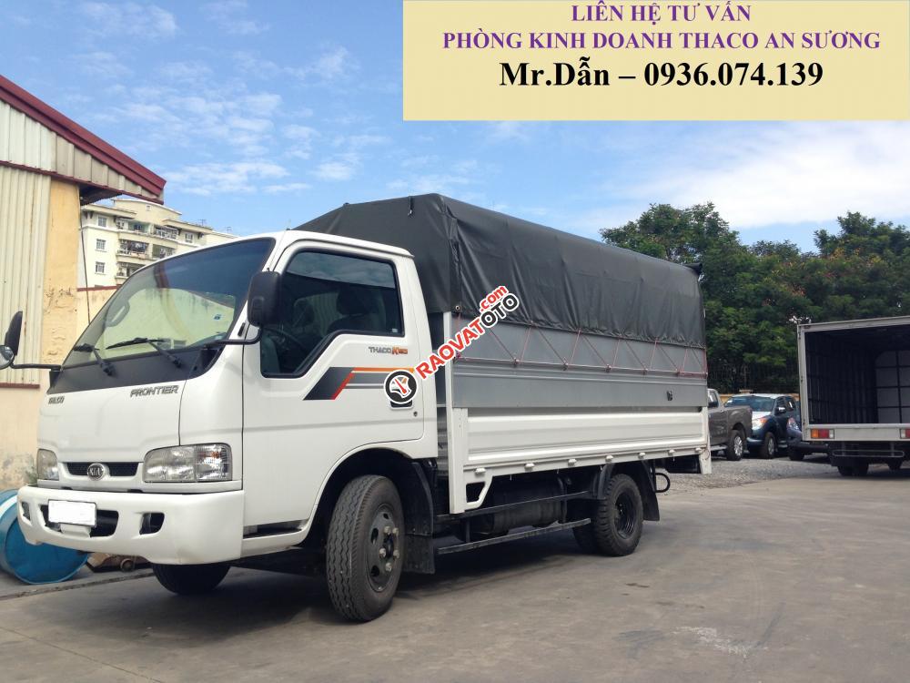 Giá xe Kia K165 thùng mui bạt - Tải 2T4 - Đời 2018, hỗ trợ trả góp ngân hàng lãi suất thấp, liên hệ 0936074139-0