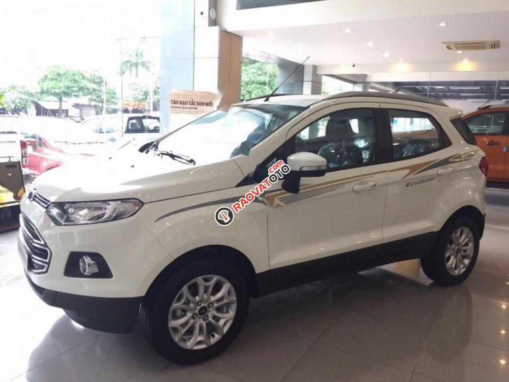 Bán Ford EcoSport Titanium 1.5L AT 2017, màu trắng, giá 575tr-1