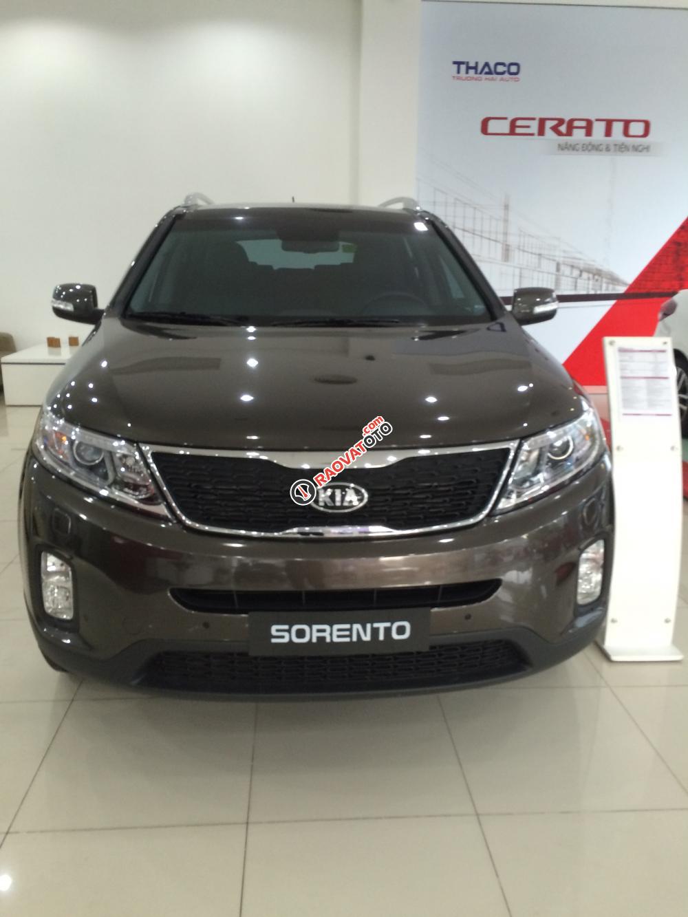 Bán Kia Sorento GAT đời 2016, màu nâu giá cạnh tranh-0