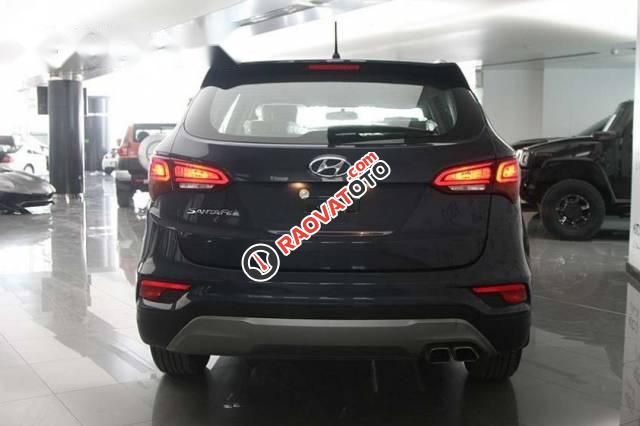 Bán Hyundai Santa Fe 2.2 đời 2017, màu đen-1