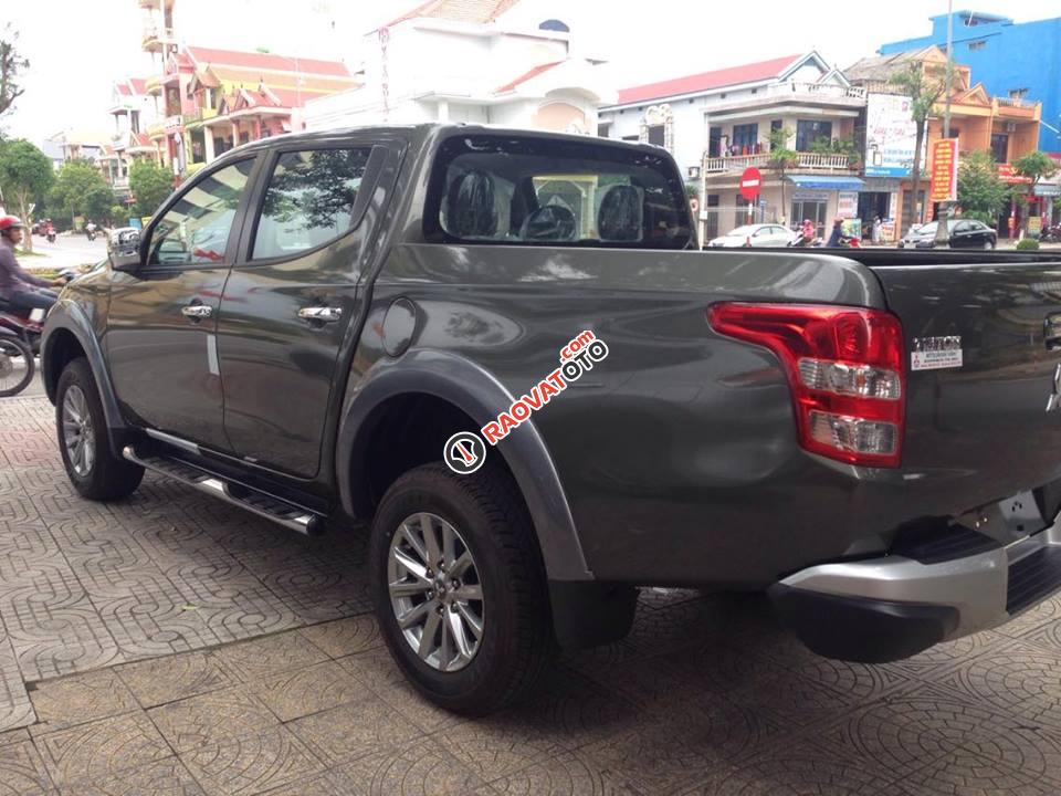 Bán Mitsubishi Triton GLS 2018, màu xanh rêu, nhập Thái nguyên chiếc, có trả góp, giao ngay, giá từ 561tr - 0935588699-3