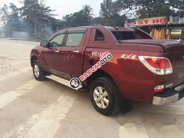 Bán Mazda BT 50 sản xuất 2014, màu đỏ, giá tốt-1