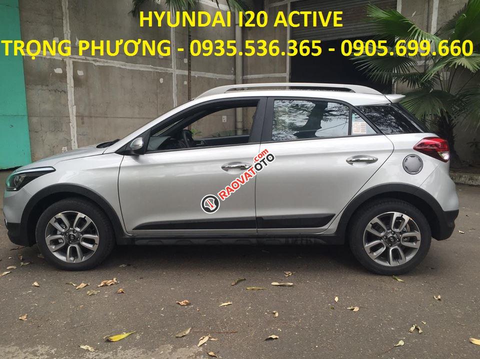 Bán Hyundai i20 Active 2017 trả góp Đà Nẵng, màu bạc, LH: Trọng Phương - 0935.536.365-2