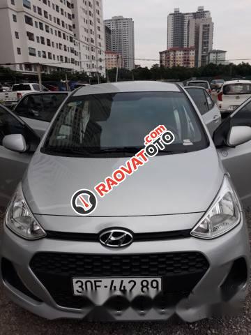 Bán Hyundai Grand i10 đời 2017, màu bạc, 338tr-2