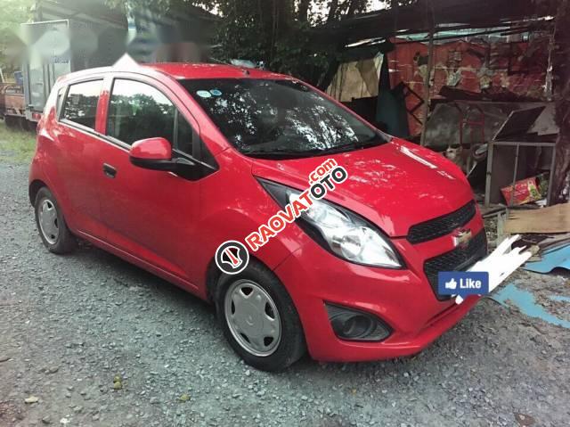 Bán Chevrolet Spark LS sản xuất 2016, màu đỏ như mới, giá tốt-1