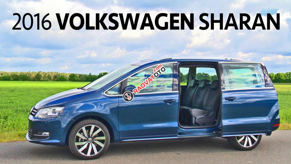 Xe nhập Đức Volkswagen Sharan Luxury 2.0l GP năm 2016, màu xanh lam, cạnh tranh Odysey. LH Hương 0902608293-4