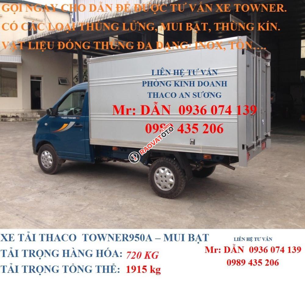 Cần bán xe Thaco Towner 990 - Tải 990kg đời 2017 - Hỗ trợ thủ tục trả góp từ A ->Z. LH 0936 074 139-1