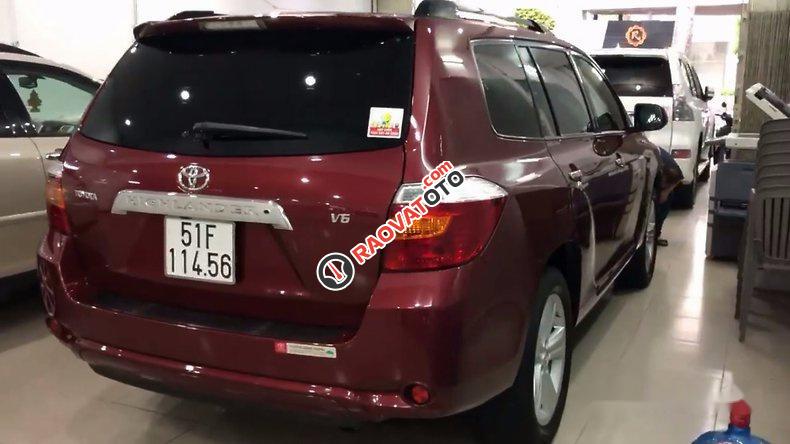 Bán ô tô Toyota Highlander đời 2008, màu đỏ, nhập khẩu nguyên chiếc-8