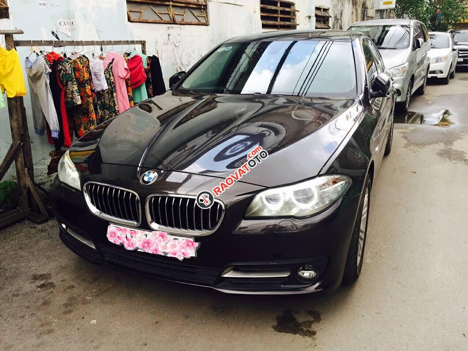 Bán xe BMW 5 Series 520i 2.0AT 2014, màu nâu, nhập khẩu-0