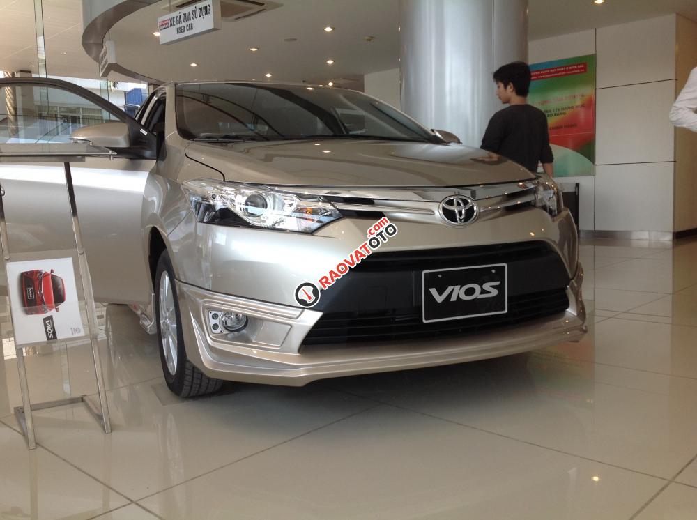 Bán Toyota Vios 1.5G AT đời 2018, màu nâu vàng, hỗ trợ trả góp lên tới 90% mọi miền tổ quốc-3