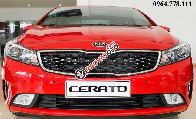 Bán Kia Cerato 2018 màu đỏ số tự động 589tr, tại Kia Vĩnh Phúc, Phú Thọ, hỗ trợ trả góp 80%, 0964778111-0