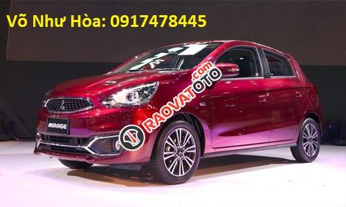 Bán Mitsubishi Mirage đời 2017, màu đỏ, nhập khẩu nguyên chiếc - Liên hệ Võ Như Hòa: 0917478445-3