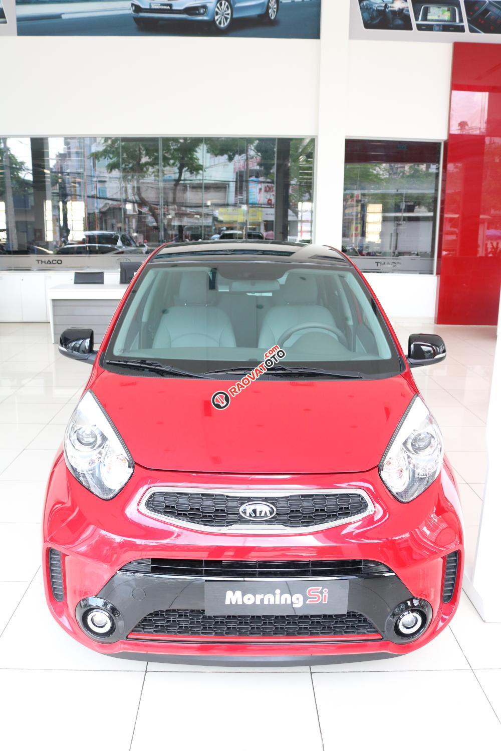 Kia Morning, màu đỏ - đen, giá 345 triệu-0