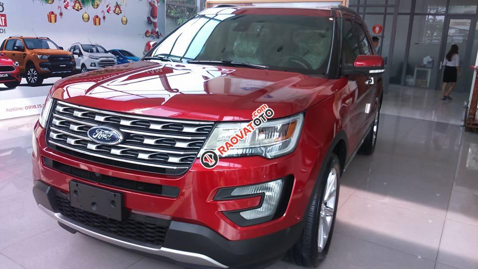 Bán Ford Explorer Limited 2.3L Ecoboost 4WD nhập khẩu Mỹ, màu đỏ-2