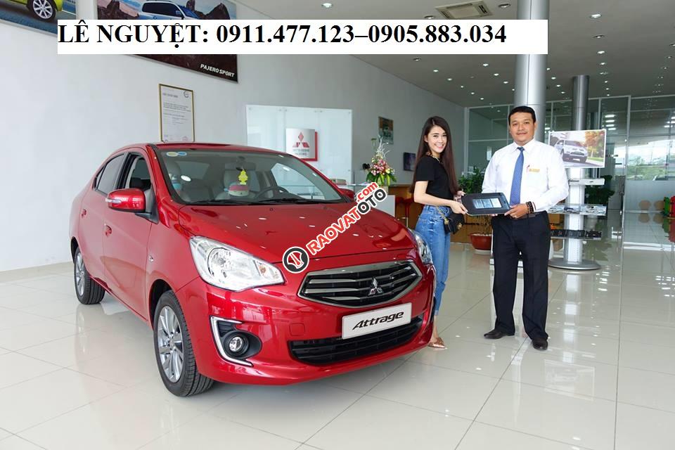 Cần bán Mitsubishi Attrage mới đời 2018, màu đỏ, nhập khẩu chính hãng, liên hệ Lê Nguyệt: 0911.477.123-1