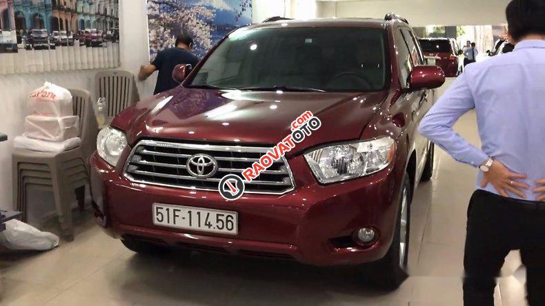 Bán ô tô Toyota Highlander đời 2008, màu đỏ, nhập khẩu nguyên chiếc-3