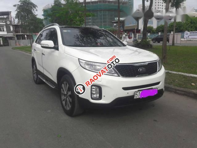 Bán Kia Sorento DATH sản xuất 2014, màu trắng  -0