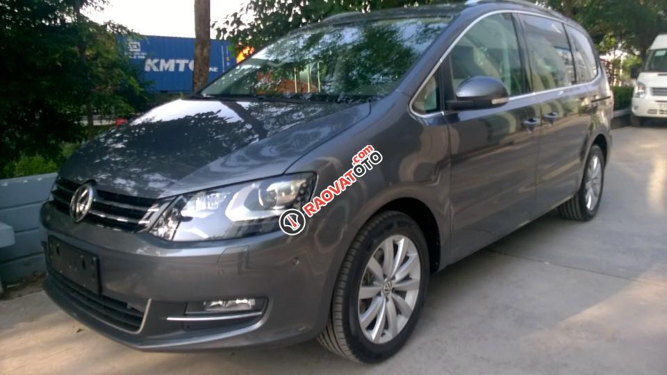 Xe Nhập Volkswagen Sharan GP năm 2016, màu xám lông chuột - Cạnh tranh với Honda Odysey. LH Hương 0902608293-4