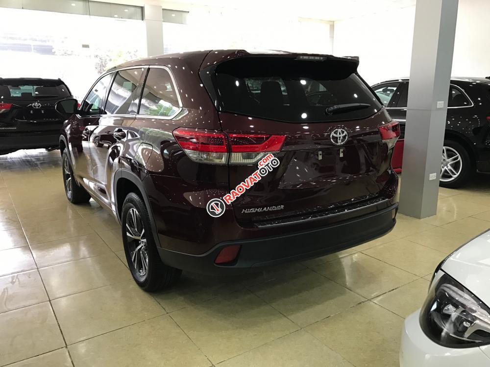 Bán Toyota Highlander LE 2017 USA màu đỏ mận, nội thất nâu da bò - LH 0904927272-2