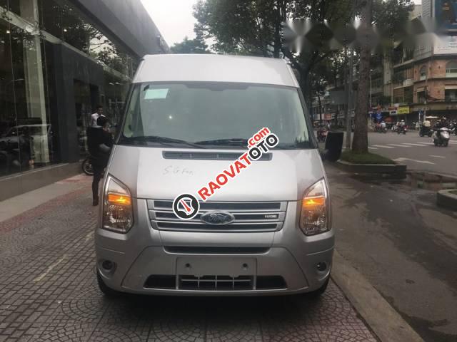 Bán xe Ford Transit 2017, màu bạc -0