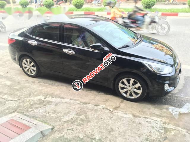 Bán Hyundai Accent đời 2011, màu đen, xe nhập số sàn, 360tr-0