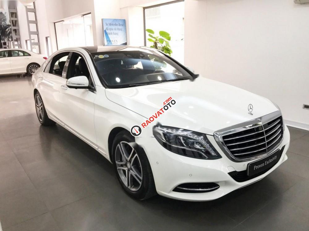 Bán Mercedes S400L năm 2017, màu trắng-0