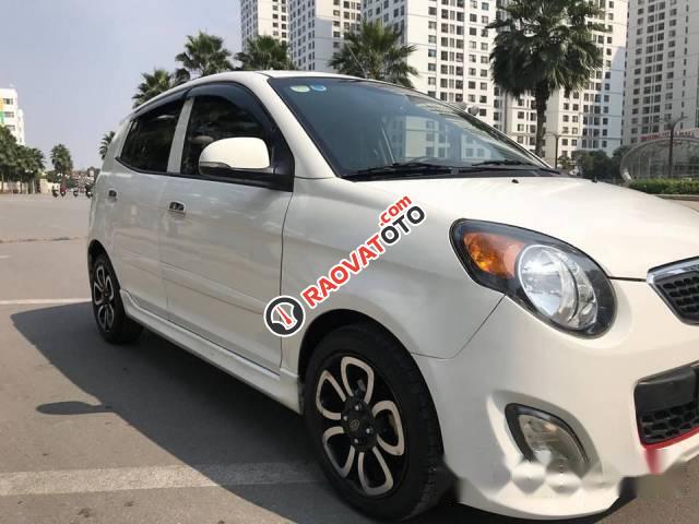 Bán Kia Morning SLX AT đời 2011, màu trắng ít sử dụng-0