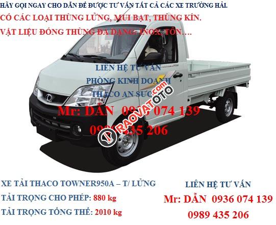 Cần bán xe Thaco Towner 990 - Tải 990kg đời 2017 - Hỗ trợ thủ tục trả góp từ A ->Z. LH 0936 074 139-5