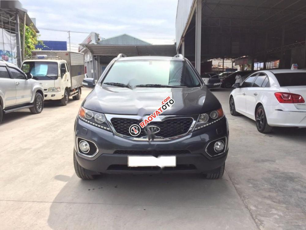 Bán ô tô Kia Sorento GAT 2.4L 4WD đời 2014, màu xám xe gia đình, 666tr-1