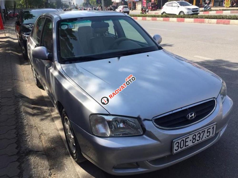 Cần bán gấp Hyundai Verna AT đời 2009, màu bạc, nhập khẩu, giá tốt-0